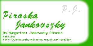 piroska jankovszky business card